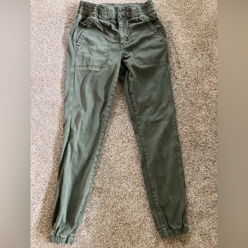 American Eagle Green Stretch Jogger Cargo Pants Women's Size 4
